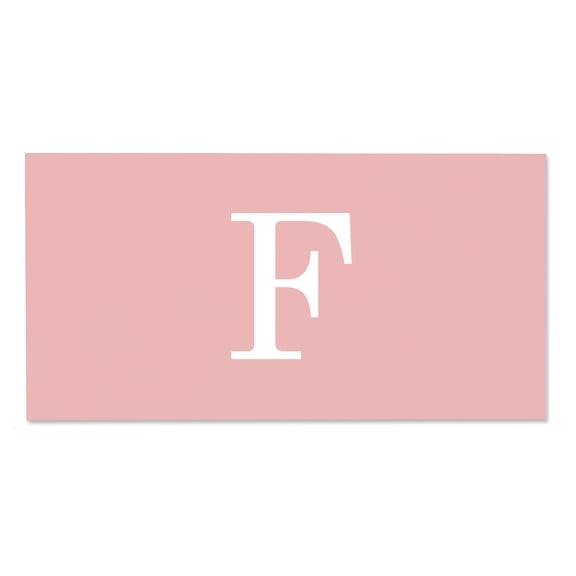Personalization Mall Simple Initial 30x60 Beach Towel, Blush