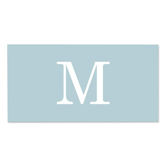 Personalization Mall Simple Initial 30x60 Beach Towel, Powder Blue