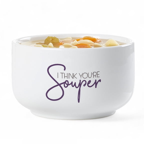 Personalization Mall Soup Puns Personalized 14 oz. Soup Bowl