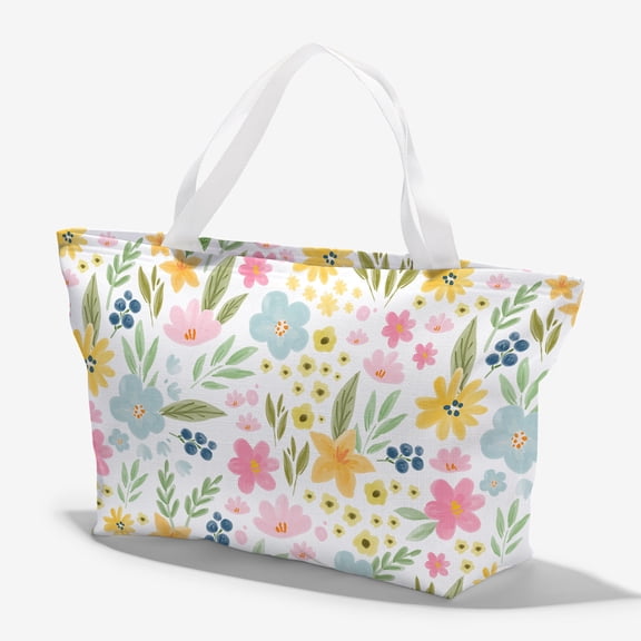 Personalization Mall Spring Florals Tote Bag