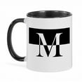 thumbnail image 1 of Personalization Mall Squared Initial 11 oz. Black Coffee Mug, 1 of 5