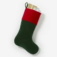 thumbnail image 1 of Personalization Mall Yuletide Elegance Velvet Stocking - Green, 1 of 4