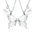 thumbnail image 1 of Personalize 2 Pack(Left +Right )Butterfly Cremation Jewelry for Ashes Holder Urn Necklace Lockets for Human Ashes Pendent for Ashes and Chain, 1 of 8