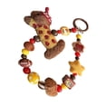thumbnail image 1 of Personalize Accessory Felt Dog Keychain Embellished By Beads And T Strap, 1 of 9