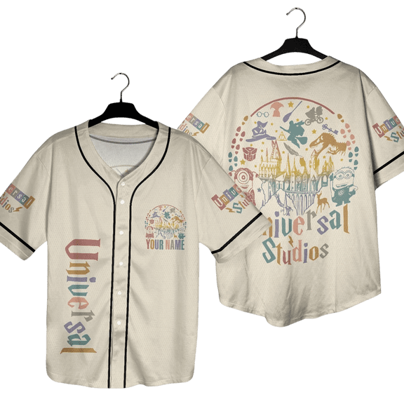 Personalize Baseball Jersey Shirt Vintage Characters Custom Baseball Jersey Disneyland Jersey Gift