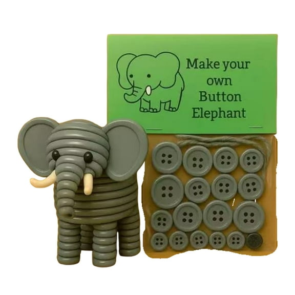 Personalize Button Art Set Beginner Friendly Craft Activity With All Necessary Tool for Home Decoration Button Craft Set