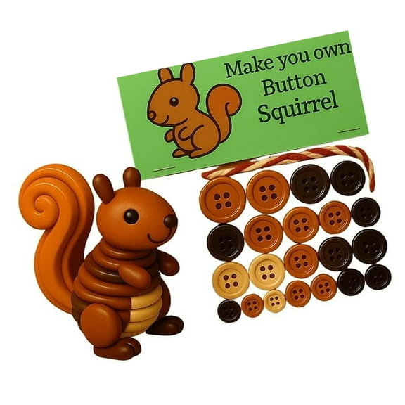 Personalize Button Art Set Beginner Friendly Craft Activity With All Necessary Tool for Home Decoration Button Craft Set