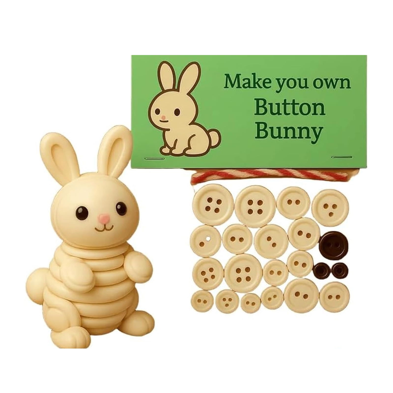 Personalize Button Art Set Beginner Friendly Craft Activity With All ...