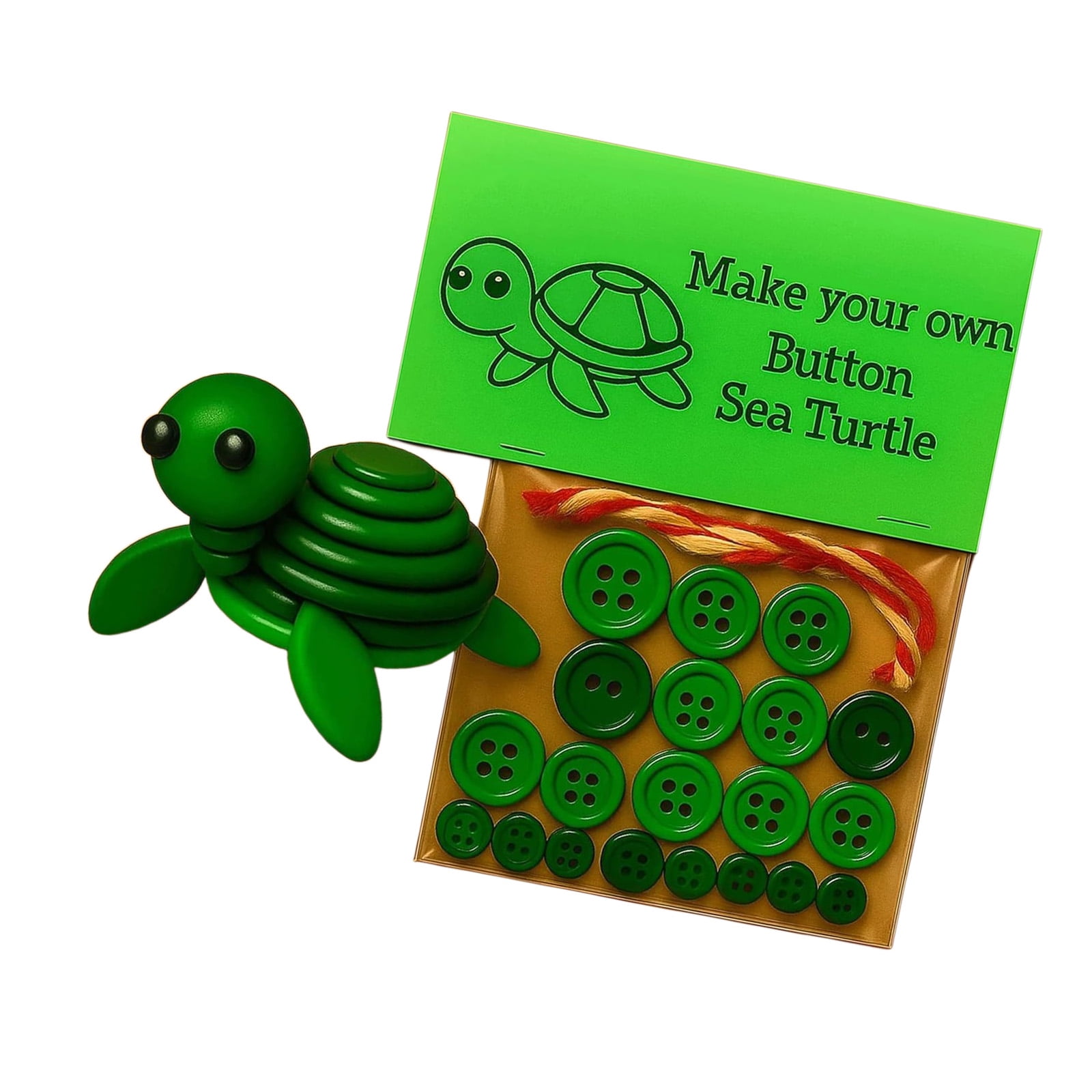 Personalize Button Art Set Beginner Friendly Craft Activity With All ...