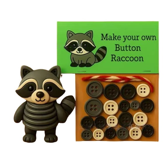 Personalize Button Art Set Beginner Friendly Craft Activity With All Necessary Tool for Home Decoration Button Set