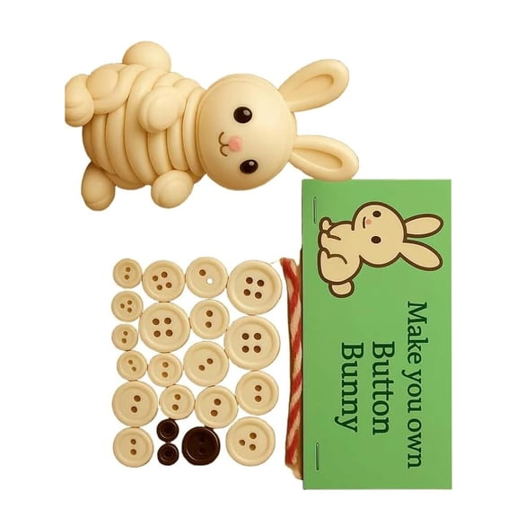 Personalize Button Art Set Beginner Friendly Craft Activity With All Necessary Tool for Home Decoration Unique Button Art Project