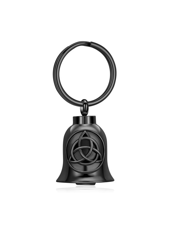 Personalize Circle of Life Kate Knot Print Ringing Bell Urn Pendant Memory Keyring for Cremation Ashes Holder Memorial Jewelry Keychain