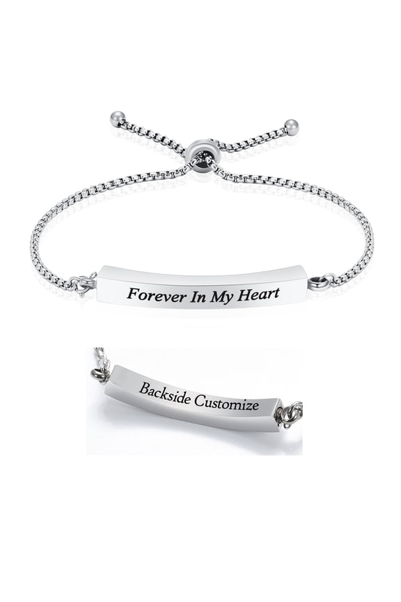 Personalize Cremation Bracelet Adjustable Urn Bracelet for Ashes for Women Men Braided Bracelets Keepsake Memorial Bracelet for Human Pet - Always in My Heart