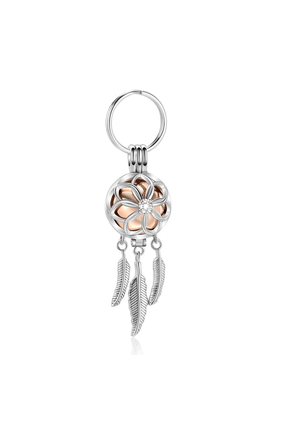 Personalize Cremation Jewelry Dream Catcher Urn Keychain for Ashes Human Pet Ashes Keyring Keepsake Mini Urns For Ashes