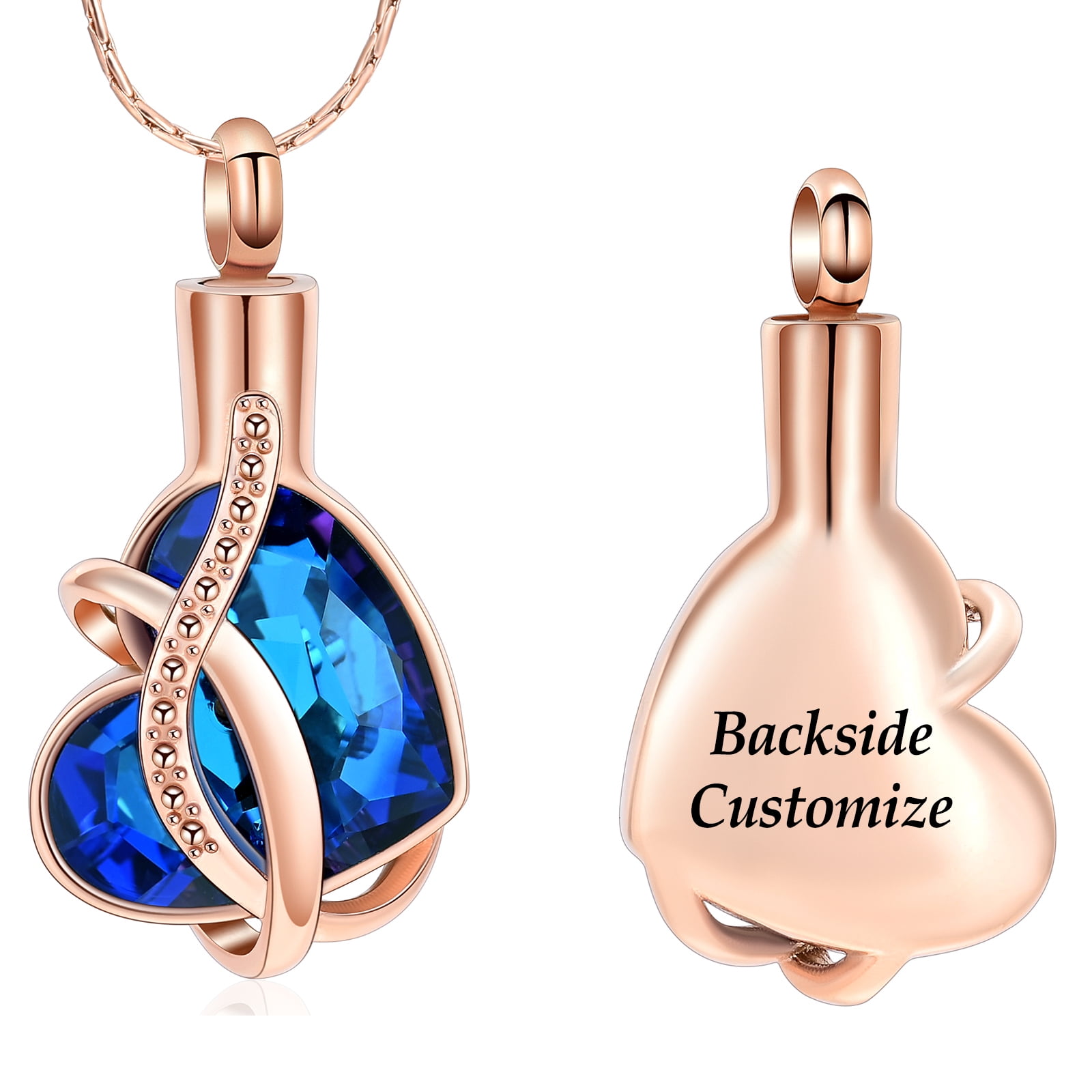 XIUDA 925 Sterling Silver Cremation Urn Necklace - Memorial Locket Pendant For Ashes, Hair, Or Keepsakes
