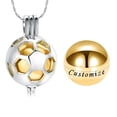 thumbnail image 1 of Personalize Football Urn Lockets for Human Ashes Pet Ashes Men Women Stainless Steel Chain Link Bracelet Cremation Jewelry For Ashes Funeral Urn Bracelet for Ashes Holder, 1 of 7