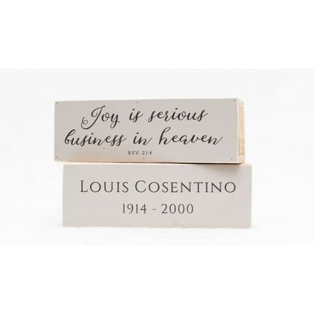 Personalize Joy Is Serious Business In Heaven Bereavement Shelf Sitter