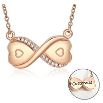 Personalize Love Infinity Urn Pendant with Chain Memory Necklace for Cremation Ashes Holder Memorial Jewelry