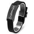 thumbnail image 1 of Personalize Men's Adjustable Leather Bracelet Urn Locket Funeral Bracelet for Cremation Ashes Jewelry, 1 of 6