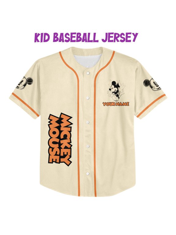 Personalize Mickey Classic Sketup Jersey, Disney Baseball Jersey Shirt, Cute Gifts For Fan