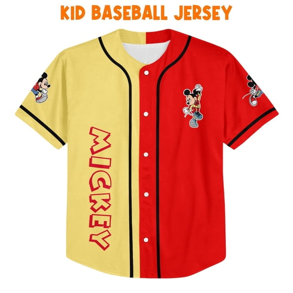 Personalize Mickey Sport Run jersey, Disney Baseball Jersey Sports, Cute Gifts For Fans Di