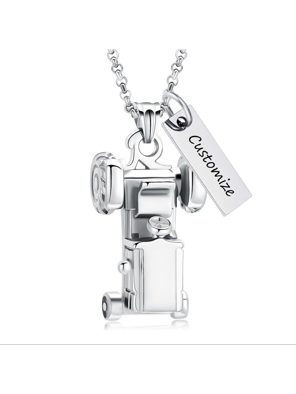 Personalize Racing Car Urn Pendant for Ashes Necklace for Cremation Ashes Holder Memorial Jewelry