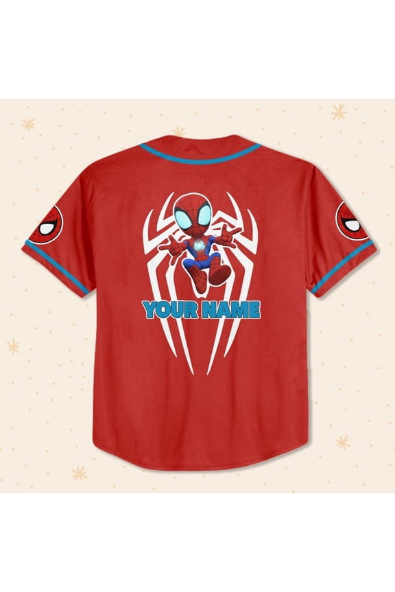 Personalize Spidey And His Amazing Friend Baseball Jersey - Wondermento