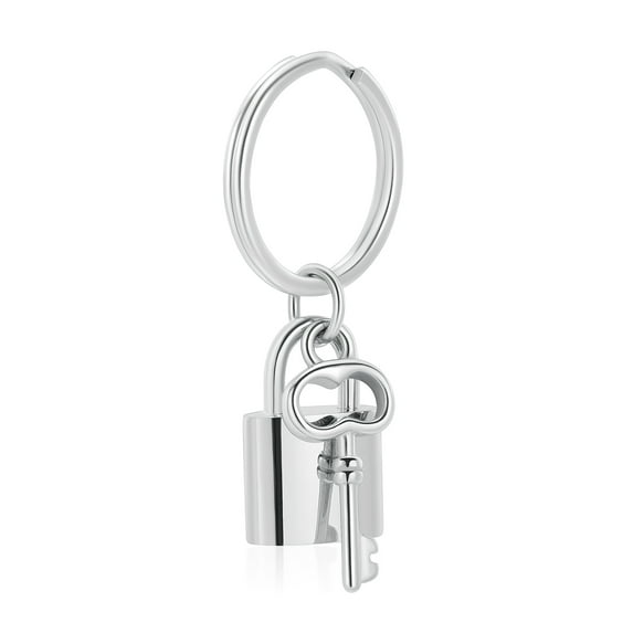 Personalize Stainless Steel Lock with Key Urn Locket Cremation Jewelry for Ashes Urn Keyring Lockets for Ashes Keepsake Keychain Memorial Jewelry