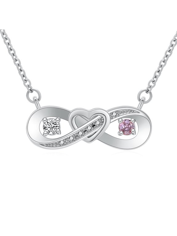 Personalize Stainless Steel Love Infinity Heart Urn Pendant Memory Necklace for Cremation Ashes Keepsake Memorial Jewelry