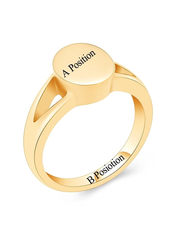Personalize Stainless Steel Round Urn Lock Ring Cremation Jewelry for Ashes Keepsake Memorial Jewelry for Women Men