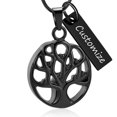 thumbnail image 1 of Personalize Stainless Steel Tree of Life Cremation Urn Pendant Memory Necklace for Cremation Ashes Keepsake Memorial Jewelry, 1 of 7