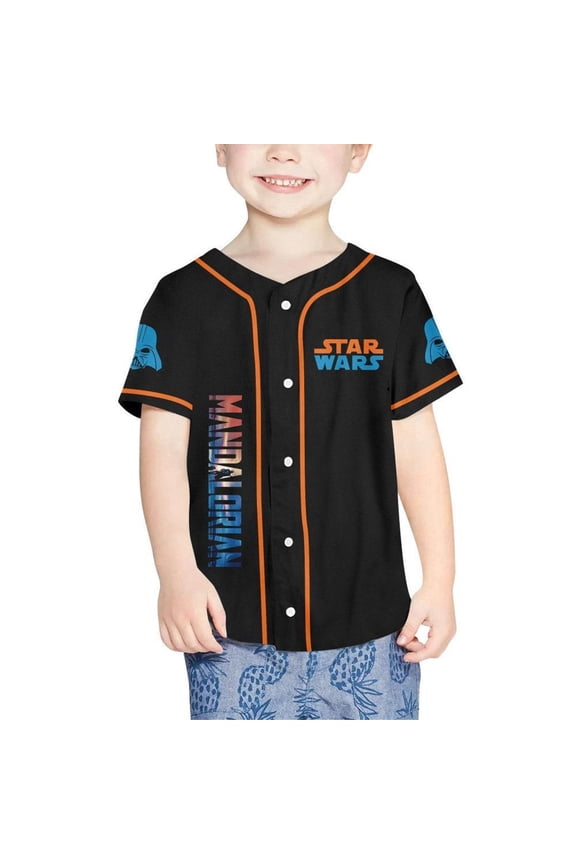 Personalize Starwars Mandalorian Baseball Jersey - Wondermento