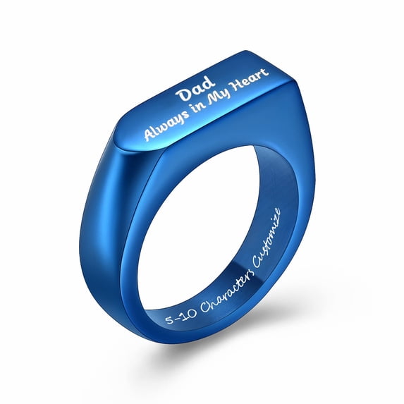 Personalize Wrench Urn Ring Dad Memorial Cremation Jewelry for Ashes Holder Funeral Keepsake Finger Ring