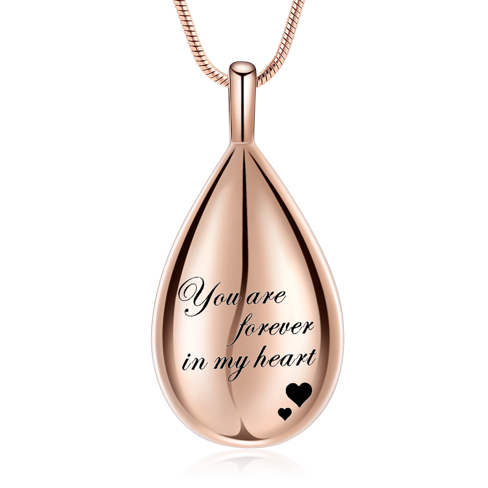 Personalize You are Forever in My Heart - Stainless Steel Teardrop Urn ...