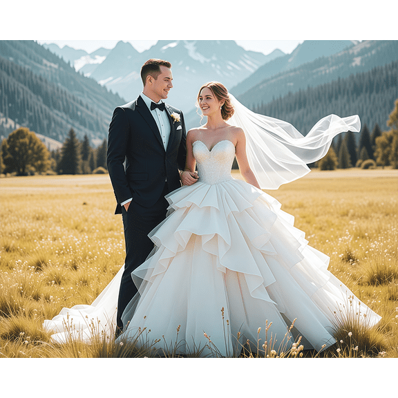 Personalized 10X8 Picture Print, Custom Canvas Prints with Your Photos Customized Wall Art Gifts for Family Pets Couples Wedding Home Decor