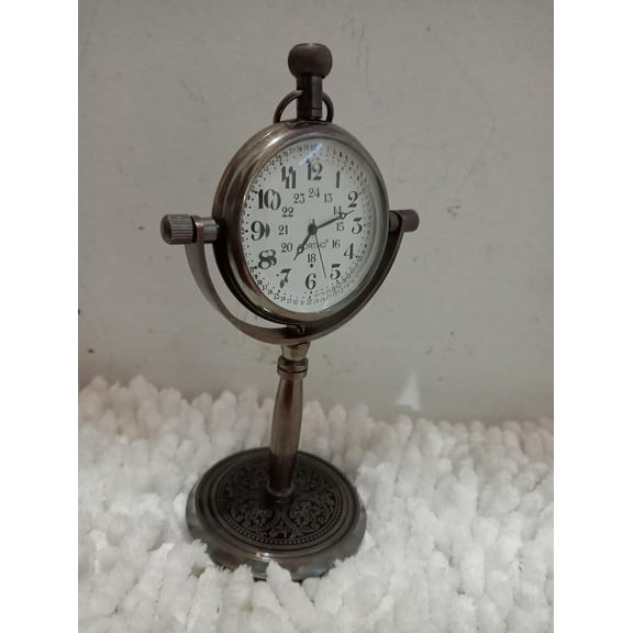 Personalized 10th Anniversary Desk Clock  Custom Engraved 10 Years Wedding Gift for Husband or Wife | Handmade Romantic Keepsake