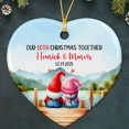 thumbnail image 1 of Personalized Our 10th Christmas Together Ceramic Ornament 2025, Customized Date & Names Couple Gnomes Xmas Ornament Gift for Wedding Anniversary, Mr & Mrs Gnome 10th Xmas Together Ceramic Ornament, 1 of 6