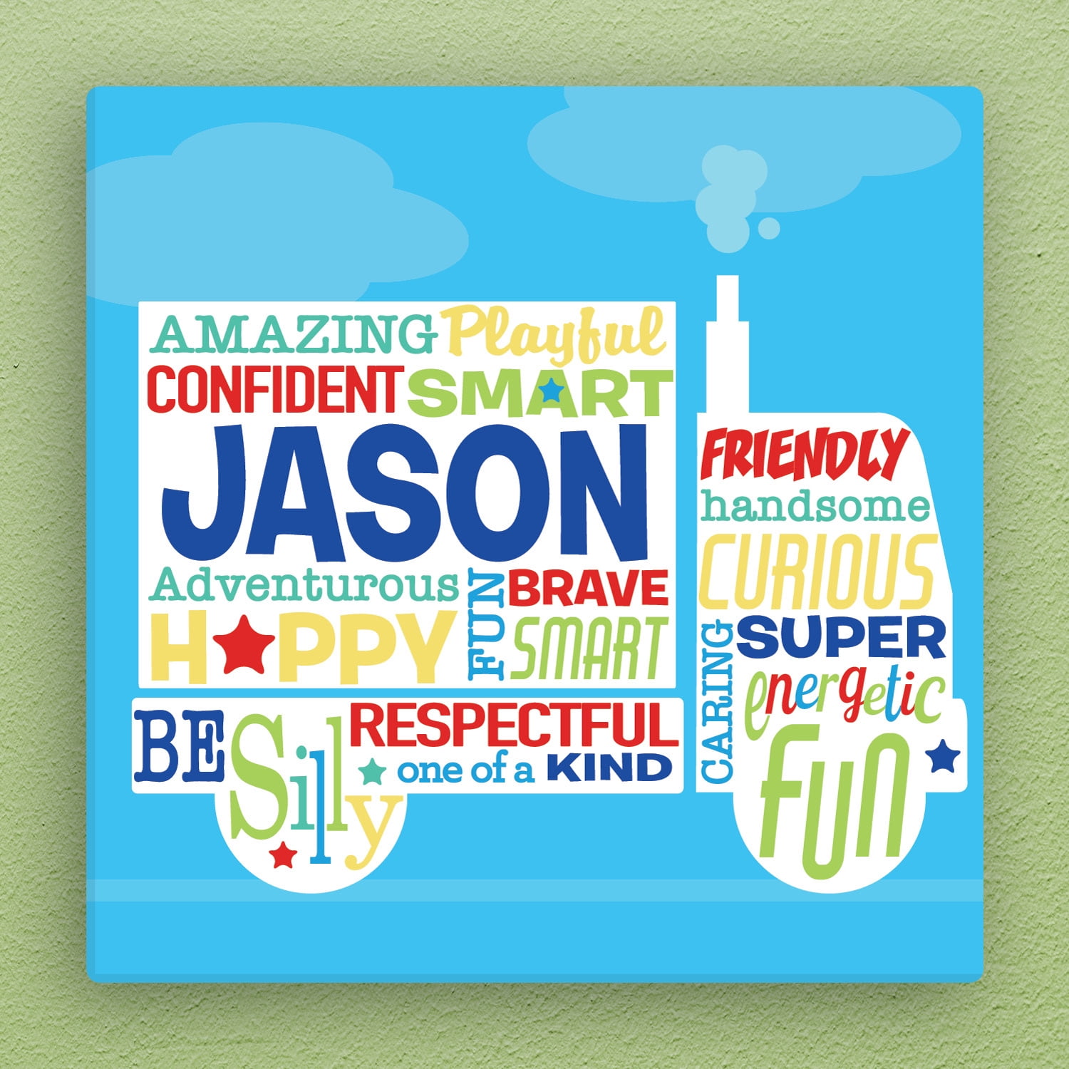 Personalized 12x12 Truck Canvas