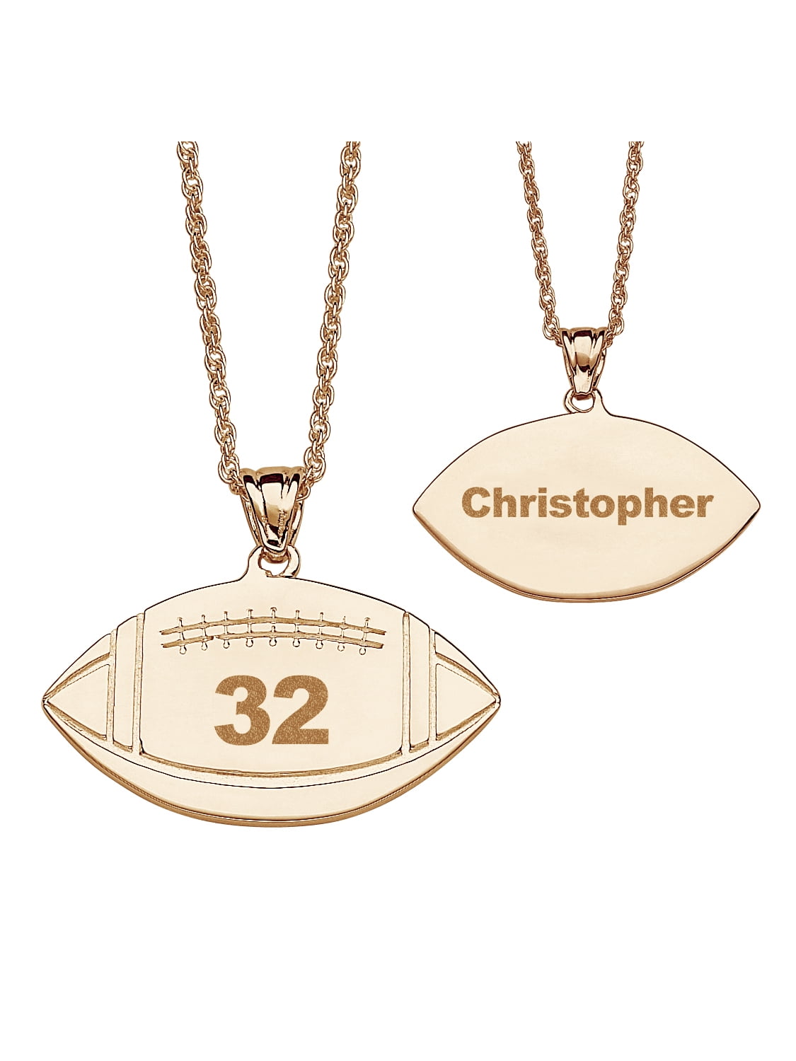 HR Junior: Personalized Football Number Necklace – Harper Ray Accessories