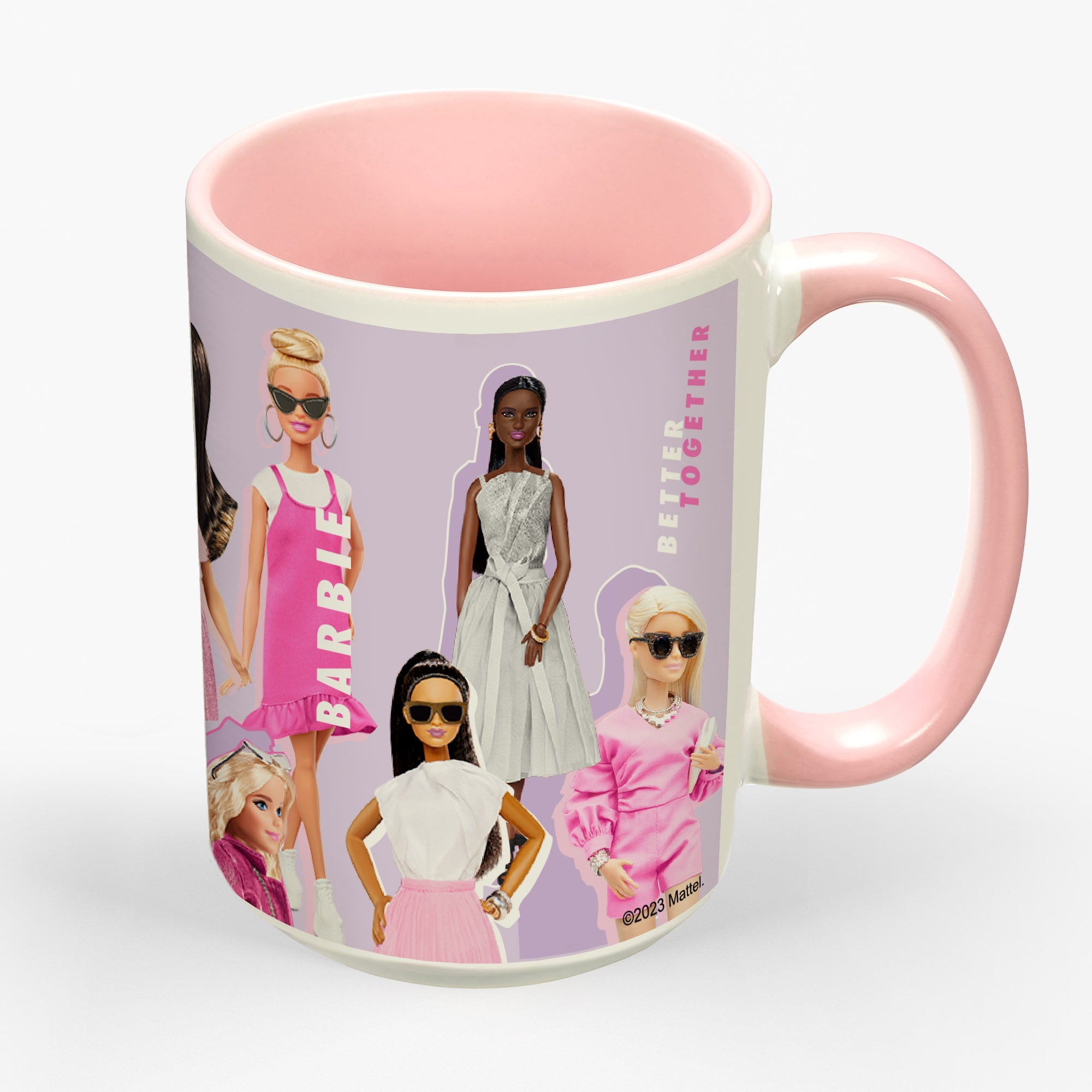 Personalized 15 oz Pink Barbie Mug, Lavender Barbie