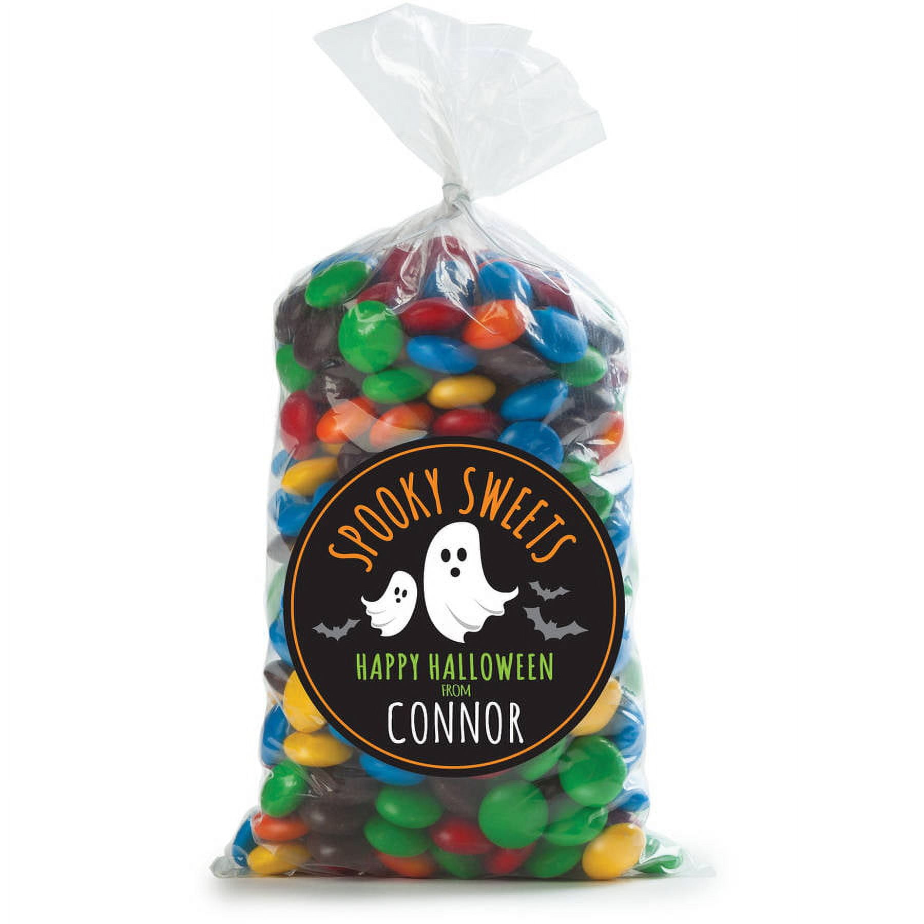 Personalized 24-Piece Sticker and Treat Bag Set - 6 Spooky Characters to choose from