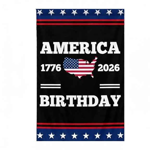 Personalized 250th Anniversary USA Garden Flag Custom Family Name Patriotic Yard Flag, 4th of July Memorial Day Outdoor Decoration, 1776–2026 Stars and Stripes Outdoor Decor