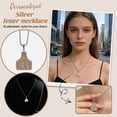 thumbnail image 1 of Personalized 26 Letter Initial Necklace Western Cowboy Style Silver Jewelry Gift for Friends Women, Birthday Valentine’s Day Present with Gift Box (1 Necklace, 1 Cowboy Hat Box), 1 of 5