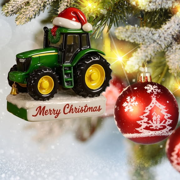 Farm Fresh Holiday Ornament Christmas Tractor - Walmart.com