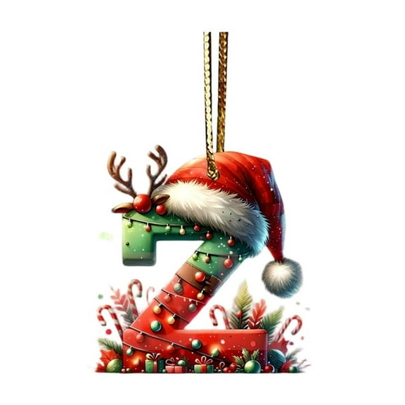 Personalized 2D Baby's 1St Christmas Ornament 2025, Custom Name & Design Gift For New Mom Newborn, Mdf With Gold Hanging Cord, 75 Inch Size, 26 Letters Available,