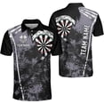 thumbnail image 1 of Personalized 3D Dart Polo Shirt for Teams Custom Name Funny Dartboard Design Ideal Gift for Dart Players American (S), 1 of 5