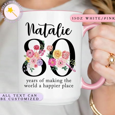Personalized 80th Birthday Mug Custom 80th Birthday Gift Eighty Birthday Gifts 80th Birthd