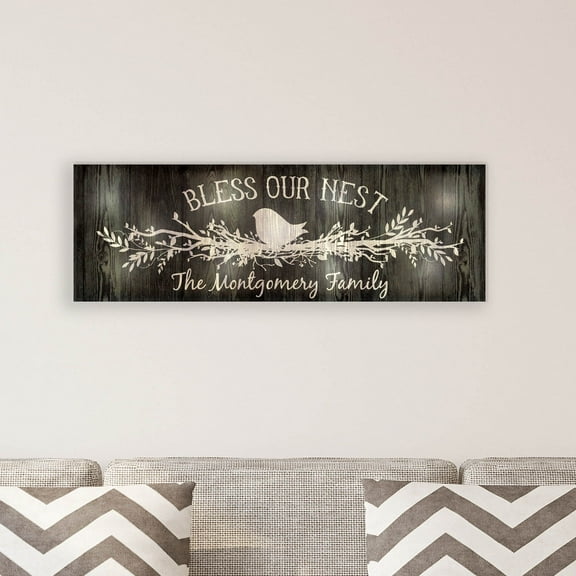 Personalized 9x27 LED Canvas - Bless Our Nest