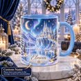 Personalized Accent Mug Snow Castle Custom Name Coffee Cup for Winter ...