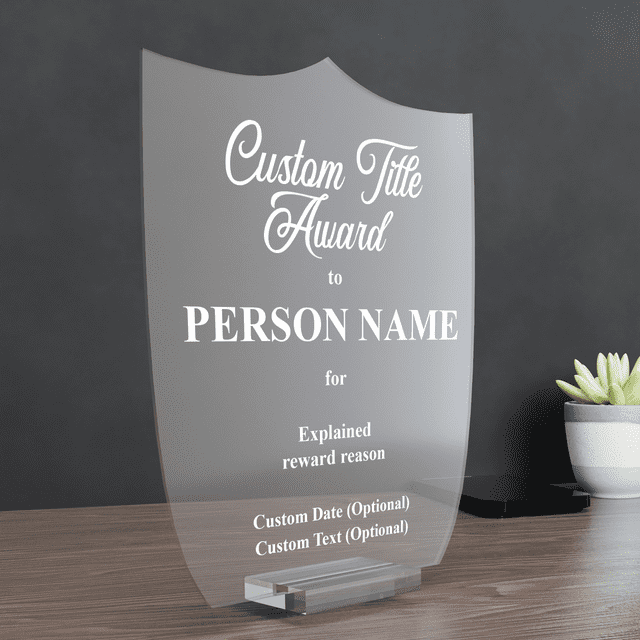 Personalized Acrylic Award or Trophy for Activities I Custom Trophy ...